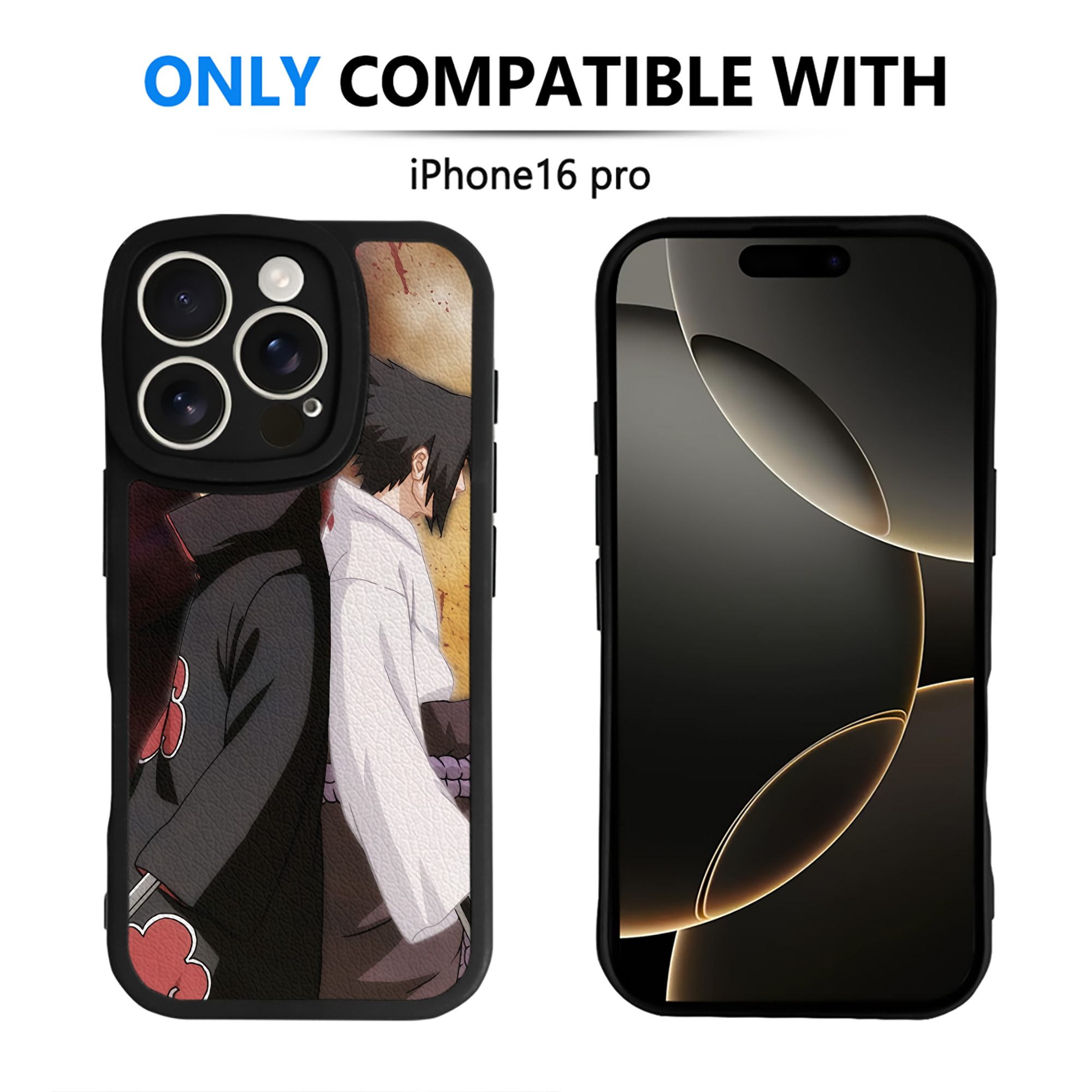 （画像用） NARUTO -ナルト- NARUTO -ナルト- 疾風伝 【iPhone 16シリーズ対応】シリコンスマホケース（レザー調） 材質：シリコン